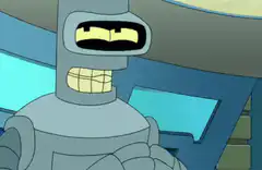 Bender smirking and crossing arms
