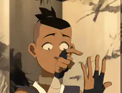 Toph gets launched out of a building