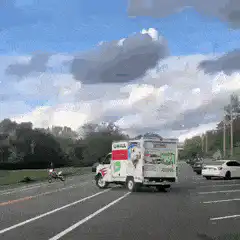U-Haul truck crashes into motorcycle
