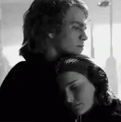 Anakin and Padme resting heads