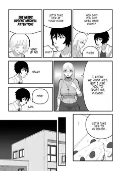 Manga panel with characters discussing urgent medical attention