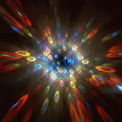 Colorful psychedelic tunnel animation
