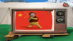 3D Xi Jinping dancing on TV