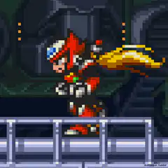 Mega Man X pixel art running