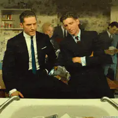 Tom Hardy and James Norton Money Shower