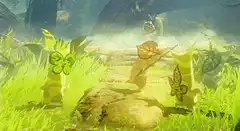 Leafy creatures dancing in grass