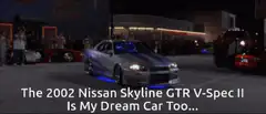 Paul Walker in Nissan Skyline GTR