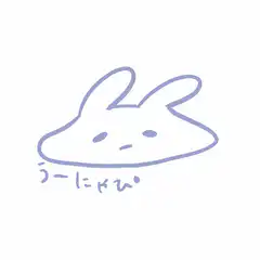 blue bunny face