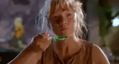 Dennis the Menace green spoon stare