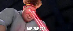Dennis the Menace laser eyes