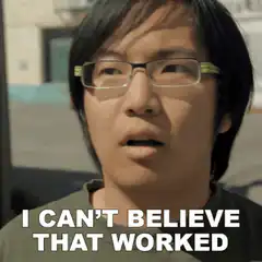 Asian man surprised disbelief