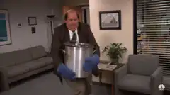 Toby Flenderson dumps cat litter