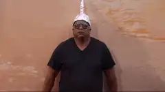 Ice Cube with tinfoil hat