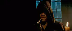 The Crow hooded man with knife