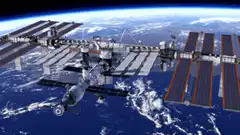 Spacecraft docking with the International Space Station