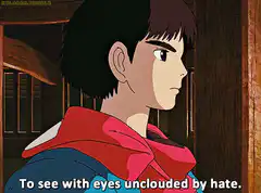 Ashitaka sees with eyes unclouded by hate