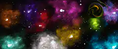 Colorful Space Nebula Background