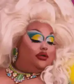 Drag Queen Blinks and Pouts