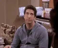 Ross clapping sarcastically