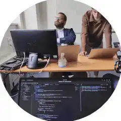 Man sleeping at work desk