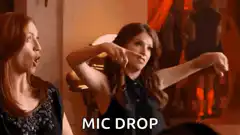 Anna Kendrick mic drop boom