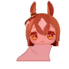 Chibi horse girl color changing