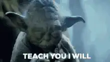 Yoda says teach you i will