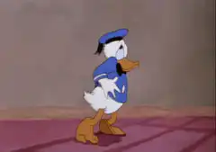 Donald Duck walking in a loop