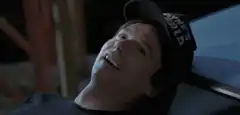 Michael J. Fox laughing hysterically