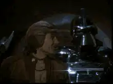 Han Solo lights Darth Vader's cigar