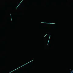 Blue wireframe face morphing animation