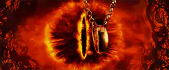 The One Ring in front of Sauron's Eye