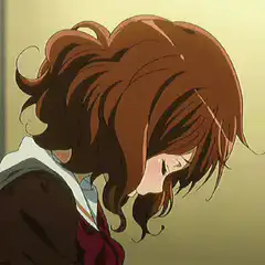 anime girl crying with tears