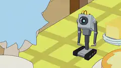 Robot dancing on a table