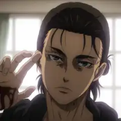 Eren Yeager with bloody hand