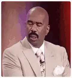 Steve Harvey disappointed face