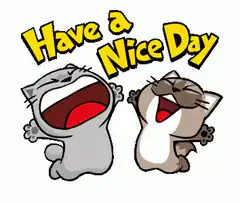 Two cats laughing then dancing