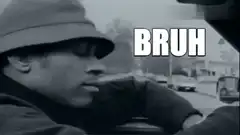 Man in bucket hat says BRUH