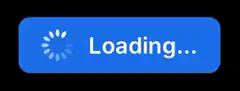 Blue loading button animation