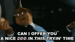 Danny DeVito offers a nice egg