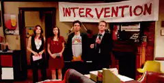 Friends intervention scene