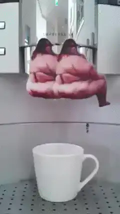 Butt coffee machine