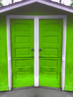 Green yellow orange doors color change
