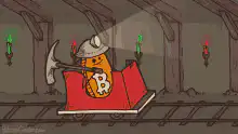 Bitcoin mining in a minecart