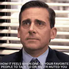 Michael Scott muted on nostr