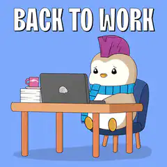Back to work penguin