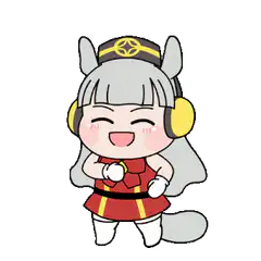 Chibi horse girl mascot