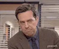 Ed Helms skeptical face