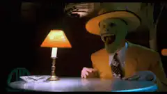 The Mask eats a banana