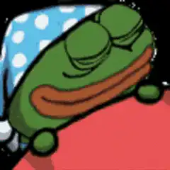 Pepe the Frog sleeping peacefully